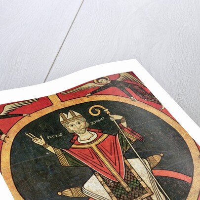 St. Peter, side panel from the altar of the Church of San Pere, Oros by Spanish School