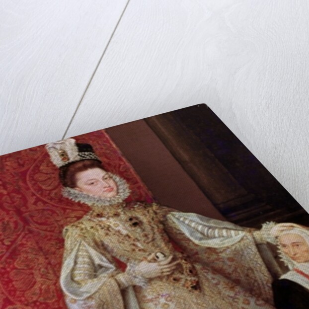 The Infanta Isabel Clara Eugenia with the Dwarf, Magdalena Ruiz, c.1580 by Alonso Sanchez Coello