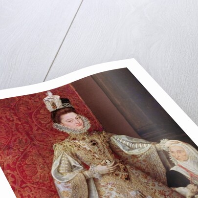 The Infanta Isabel Clara Eugenia with the Dwarf, Magdalena Ruiz, c.1580 by Alonso Sanchez Coello