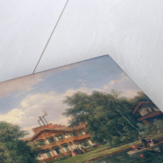 The Chalet with the Yellow Door in the Bois de Vincennes, c.1862 by Pierre Justin Ouvrie