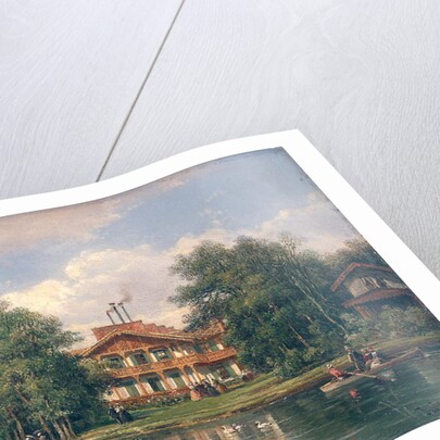 The Chalet with the Yellow Door in the Bois de Vincennes, c.1862 by Pierre Justin Ouvrie