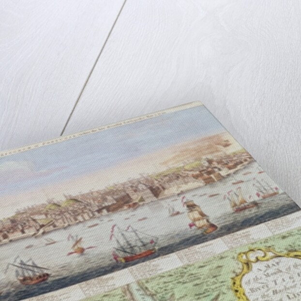 View of Lisbon, 1755 by English School