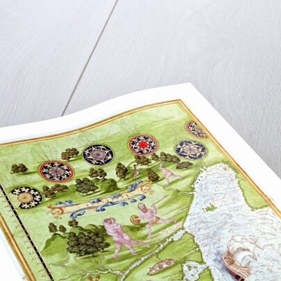 Fol.40v Map of the Magellan Straits by Guillaume Le Testu