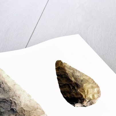 Two blades by Paleolithic Paleolithic