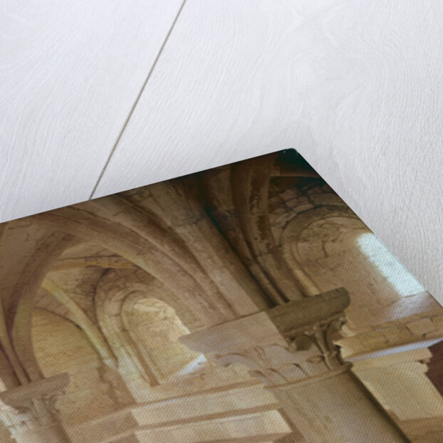 Interior of the chapter house of the Cistercian abbey, founded in 1146 by French School