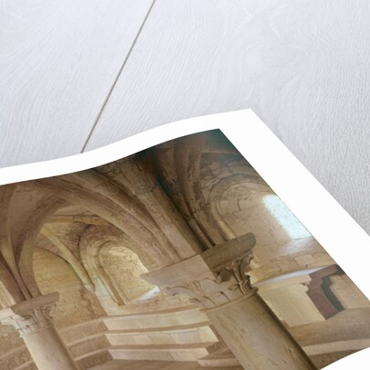 Interior of the chapter house of the Cistercian abbey, founded in 1146 by French School
