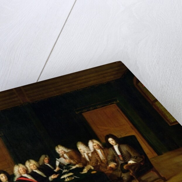 The Plenipotentiaries at the Congress of Baden, September 1714 by Johann Rudolph the Elder Huber