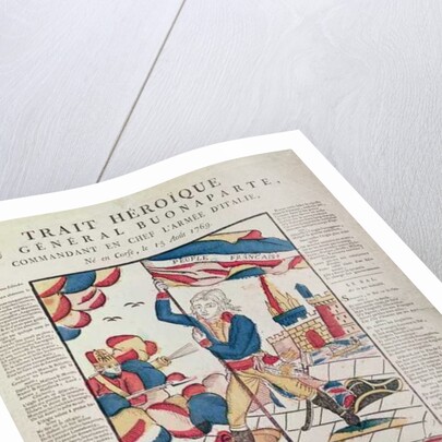 Napoleon I on the Bridge at Arcola, 17th November 1796, 18th-19th century by School French