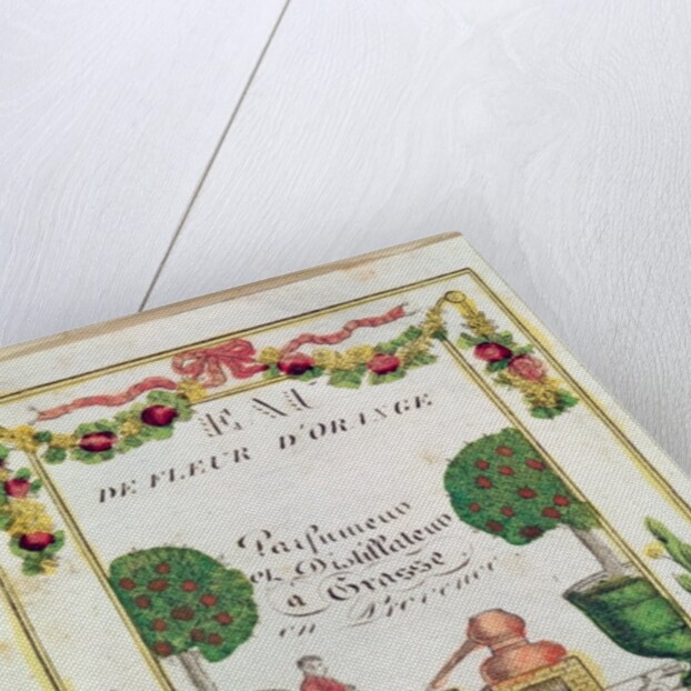 Vignette of 'Eau de Fleur d'Orange', perfumers and distillers in Grasse by French School