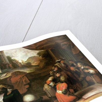 Interior of a Room with Geographers and Mathematicians, c.1680-90 by French School