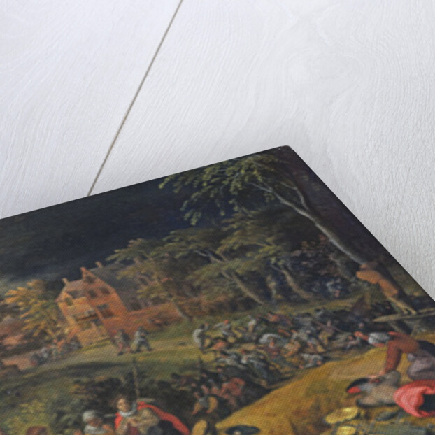 Scene of a War with a Fire, 1569 by Gillis Mostaert