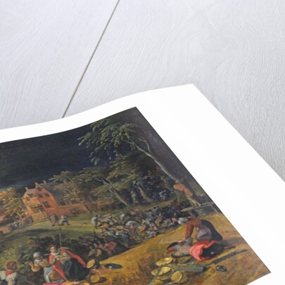 Scene of a War with a Fire, 1569 by Gillis Mostaert