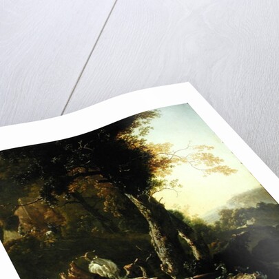 Landscape with Rising Sun by Adam Pynacker