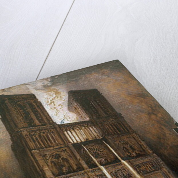 The Populace Besieging Notre-Dame by Francois Nicolas Chifflart