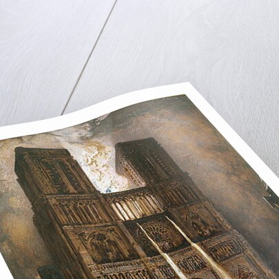 The Populace Besieging Notre-Dame by Francois Nicolas Chifflart