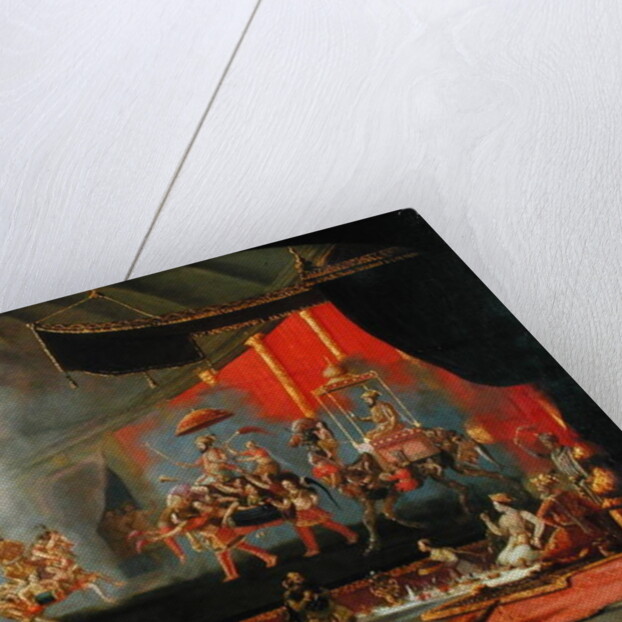 Painting inspired by Moghul miniatures by Willem Schellinks