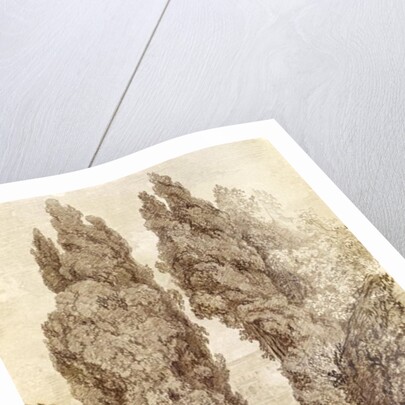 Large Cypresses at the Villa d'Este by Jean-Honore Fragonard