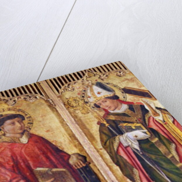 St. Stephen and St. Blaise by Swiss School