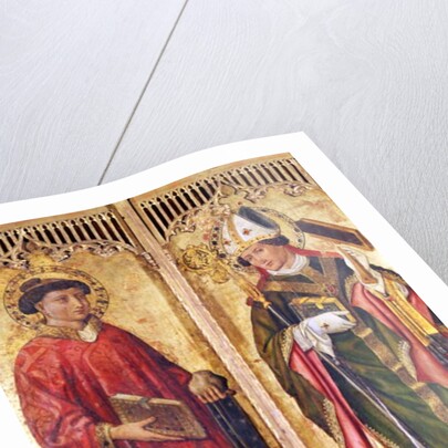 St. Stephen and St. Blaise by Swiss School