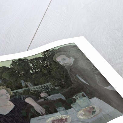 Marthe and Maurice Denis at Dusk, or The Dessert in the Garden, 1897 by Maurice Denis