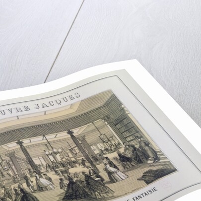 Au Pauvre Jacques: The Fabric Department by French School