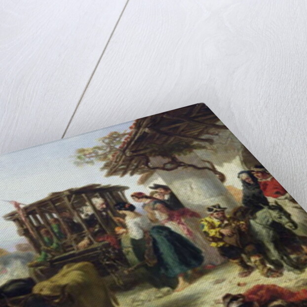 Don Quixote in a Cage by Celestin Francois Nanteuil