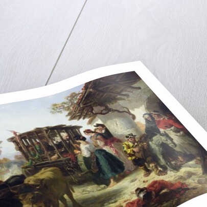 Don Quixote in a Cage by Celestin Francois Nanteuil