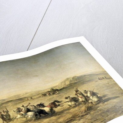 Threshing Wheat in Algeria, 1853 by Adolphe Pierre Leleux