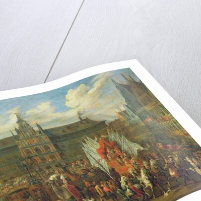 A Procession at Antwerp, 1697 by Alexander van Bredael