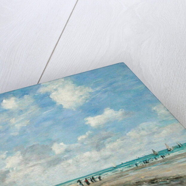The Beach at Tourgeville, 1893 by Eugene Louis Boudin