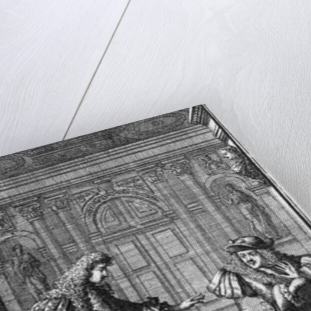 Scene from 'Le Misanthrope' by Moliere by Pierre (after) Brissart