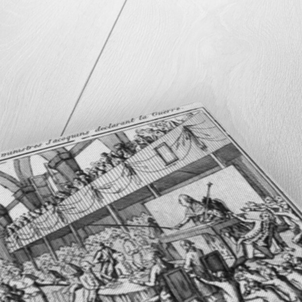 Louis XVI declaring war on Austria on 20 April 1792 by French School