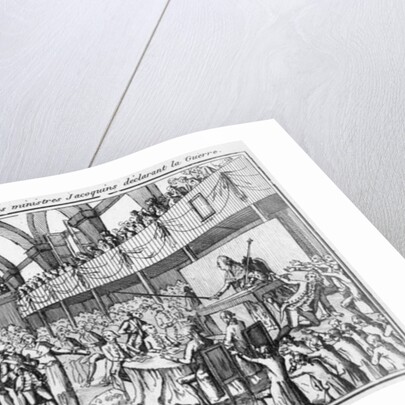 Louis XVI declaring war on Austria on 20 April 1792 by French School