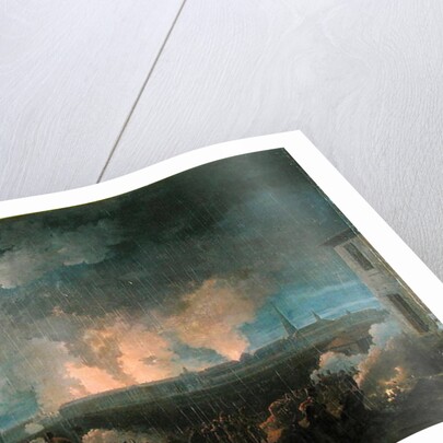 The Bombardment of Vienna by the French Army, 11th May 1809 by Baron Louis Albert Bacler d'Albe