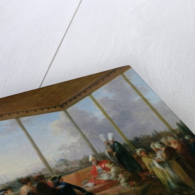 Audience Given in Constantinople by the Grand Vizier Aimali Carac for Francois-Emmanuel Guignard Comte de Saint-Priest, 18th March 1779 by Francesco Giuseppe Casanova