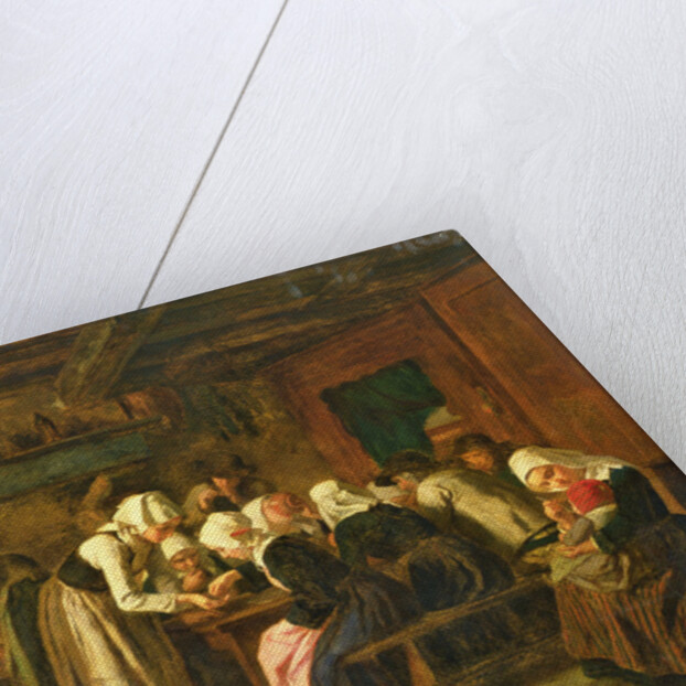 The Crepe Seller on Market Day in Quimperle by Jules Trayer