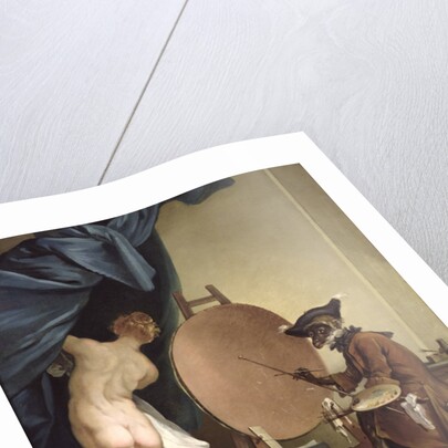 The Monkey Painter by Jean Baptiste Deshays de Colleville