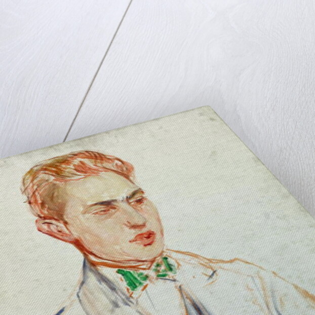 Study for a portrait of Raymond Radiguet 1923 by Jacques-Emile Blanche