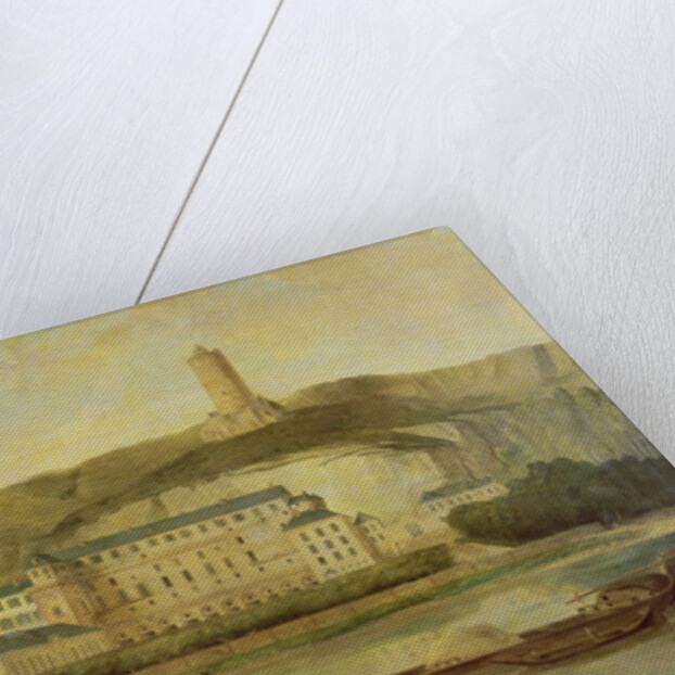 The Chateau de La Roche-Guyon by Hubert Robert