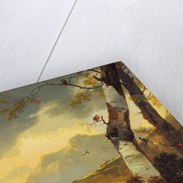 Mountainous Landscape with Goats and Birds, c.1657 by Adam Pynacker