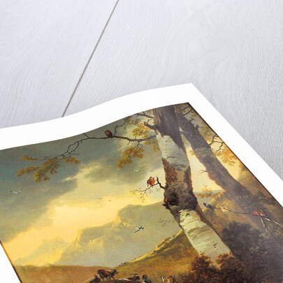 Mountainous Landscape with Goats and Birds, c.1657 by Adam Pynacker