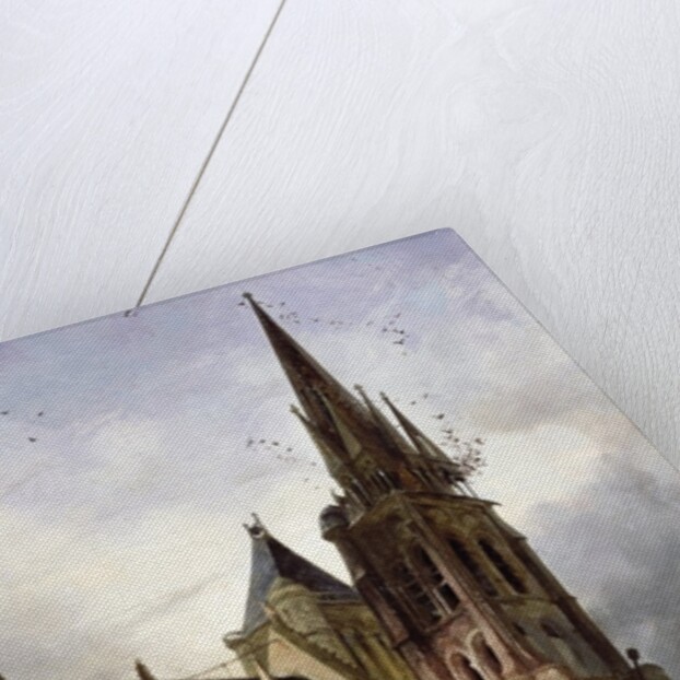 Restoring the Abbey Church of St. Denis in 1833 by Adrien Dauzats