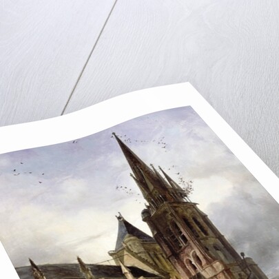 Restoring the Abbey Church of St. Denis in 1833 by Adrien Dauzats