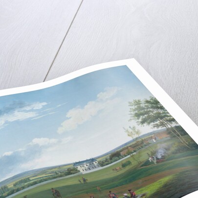 The Chateau d'Etry and the Park Occupied by Cossacks in 1814 by J. Randon