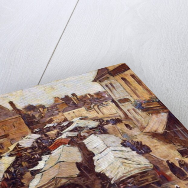 The Market Place at Abbeville by Louis Braquaval