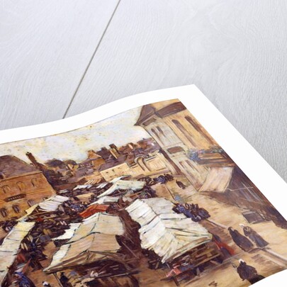 The Market Place at Abbeville by Louis Braquaval