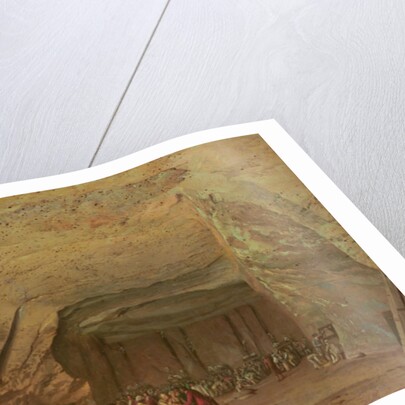 Entrance and Interior of a Cave used as a Warehouse for Salt in Dieppedalle, c.1798 by Jean-Pierre Houel