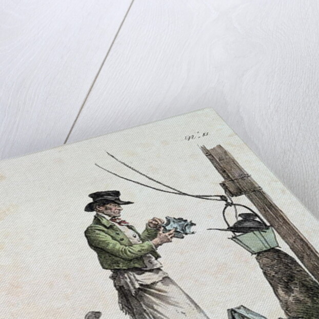 The Lamplighter by Antoine Charles Horace Vernet