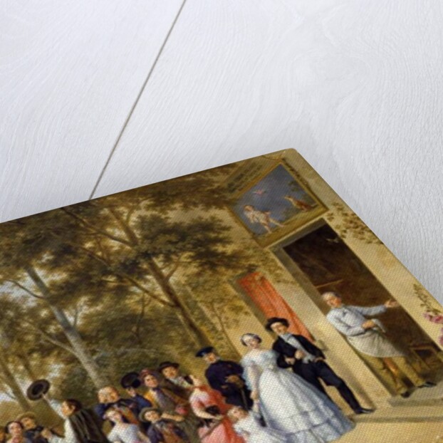 A Wedding at the Coeur Volant, Louveciennes, c.1850 by French School