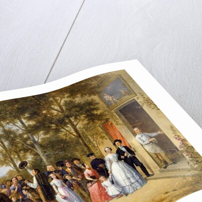 A Wedding at the Coeur Volant, Louveciennes, c.1850 by French School